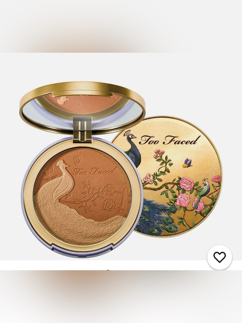 Limited Edition Too Faced Natural Lust Satin Dual-Tone Bronzer- NEVER USED BNWOT